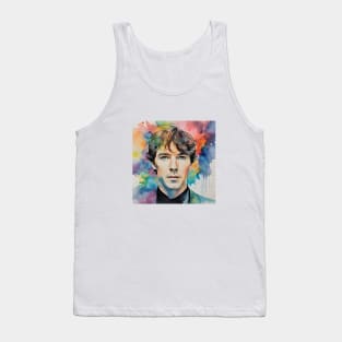 watercolors with Benedict Cumberbatch Tank Top